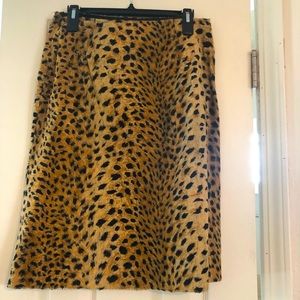 Animal print skirt